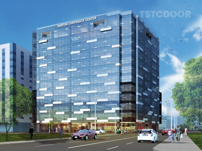 Office Building Project In Southeast Asia - TAR300 -4 Wing Revolving Door 