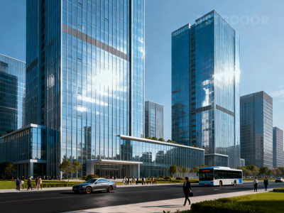 Office Building Project In East Asia - TAR200 -2 Wing Revolving Door