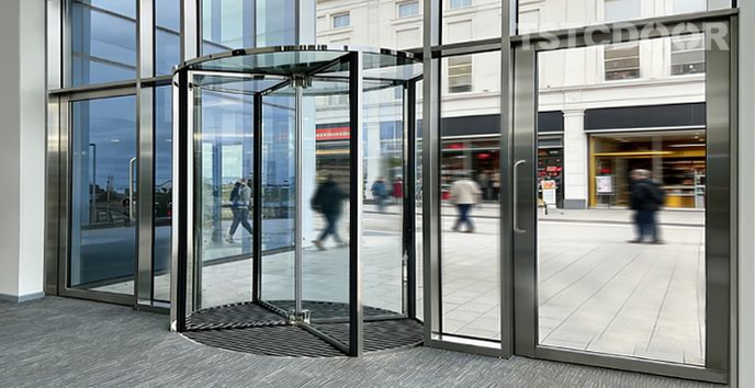 TAR600-TSTC-all glass revolving door