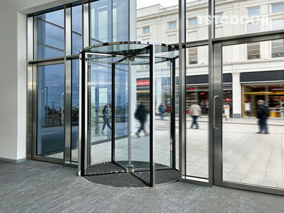 All-glass /Crystal Revolving Door for Hotel in South Asia -TAR600