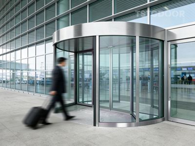 2 Wing Automatic Revolving Door for Airport Project- TAR200