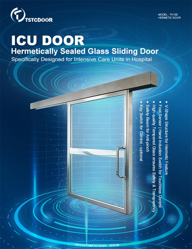 ICU Door-Hermetically Sealed Glass Sliding Door -TH100 from TSTC ICU Door-TH100 from TSTC