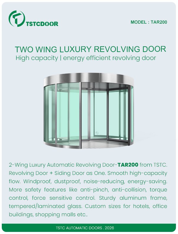 TAR200-2 Wing Luxury Revolving Door-TSTC