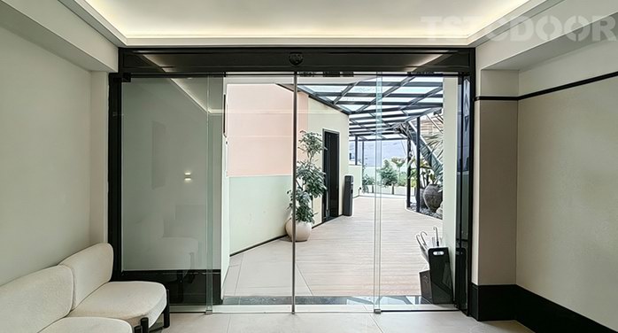 TS300-Automatic Sliding Door-Frameless Door Leaf