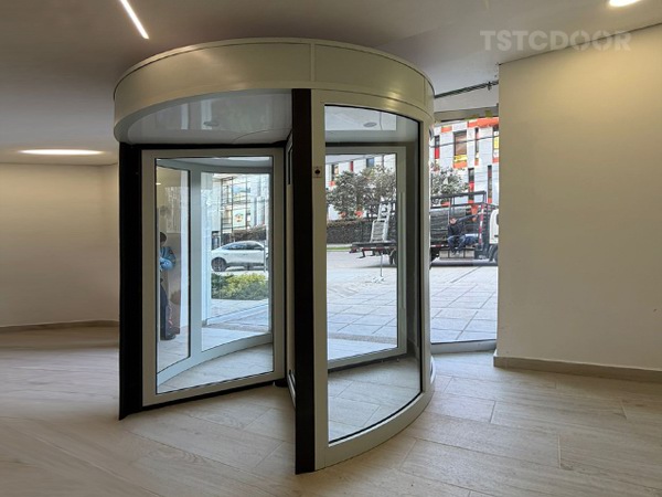 Manual 3/4 wing revolving door-TMR300-TSTC-1