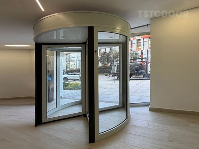 4 Wing Manual Revolving Door for Apartment in Americas |TMR300 from TSTC