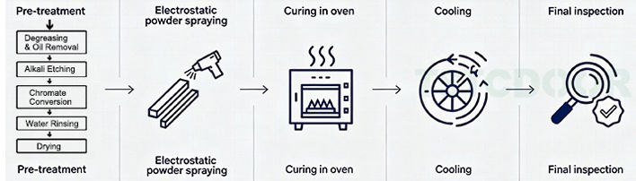 Aluminum Profile Powder Coating Process-TSTCDOOR-20260808